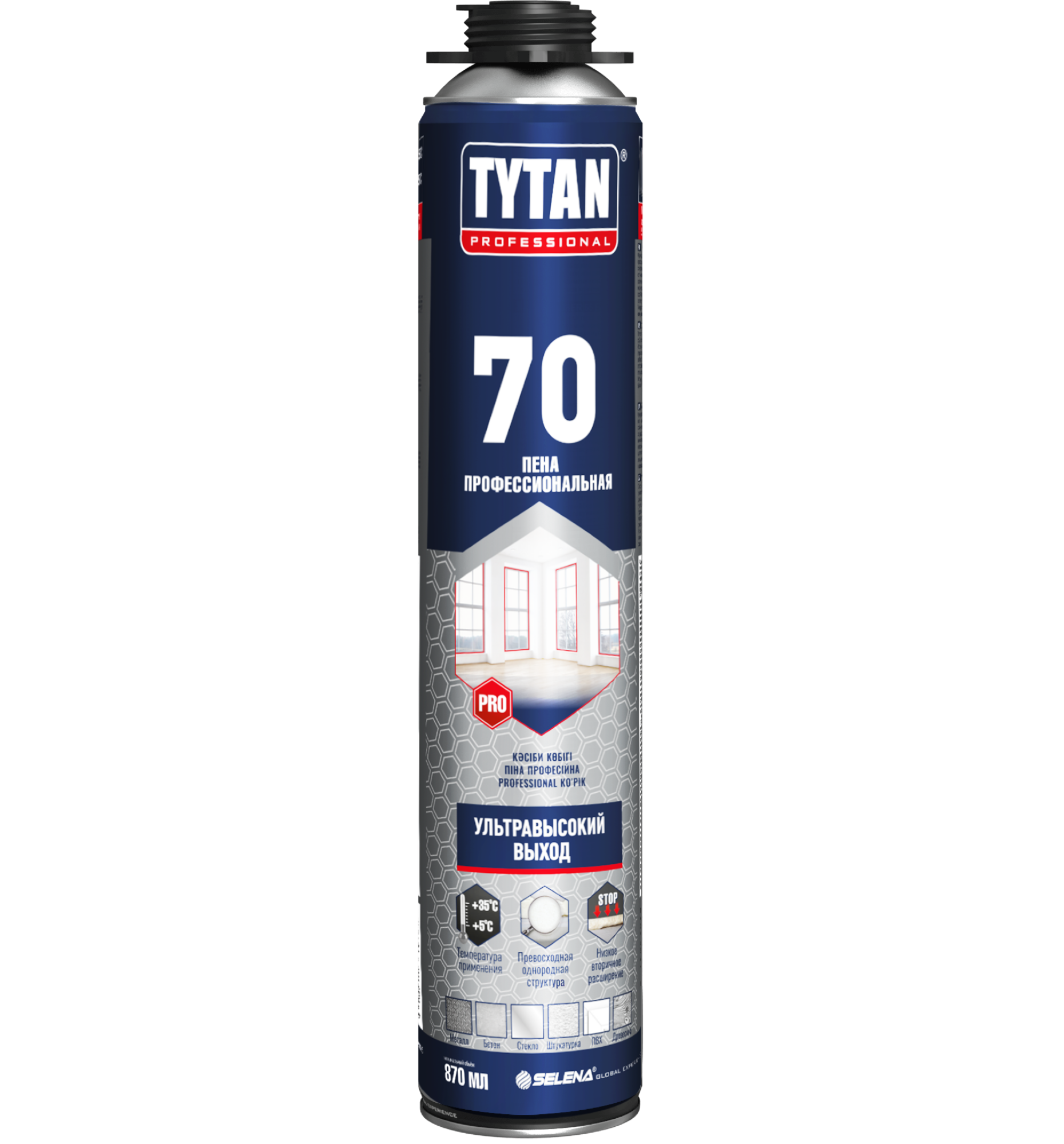 Пена Tytan Professional 70 профессиональная 870мл (12)