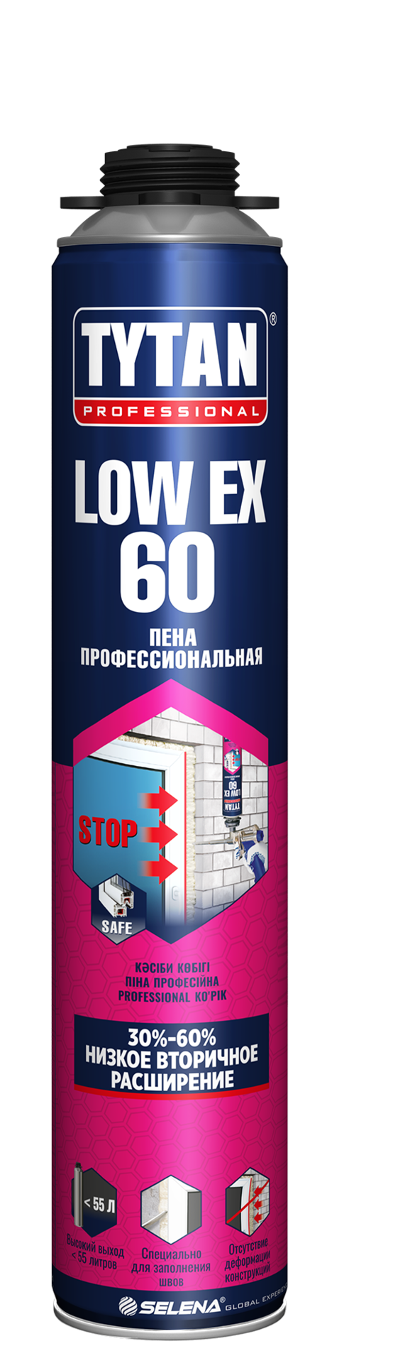 Пена Tytan Professional LowEx 60 профессиональная 750мл (12)